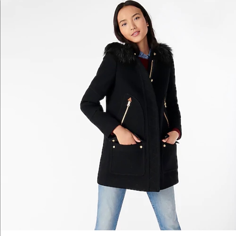Jcrew stadium wool coat